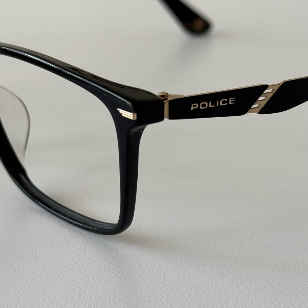 Police Black Eyeglasses